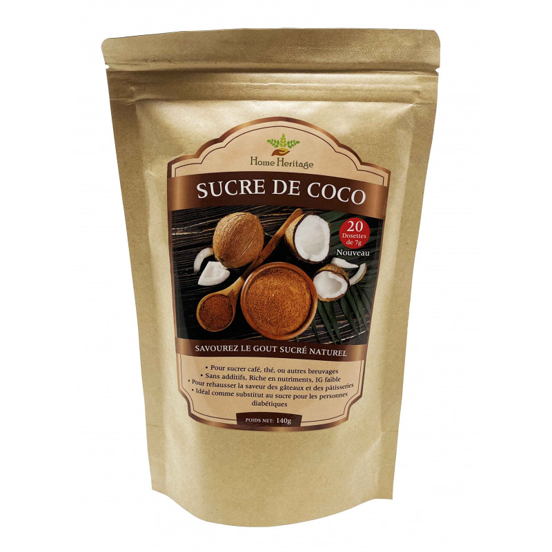 🌺🌿 Sucre de coco bio - 250g - GPH Diffusion